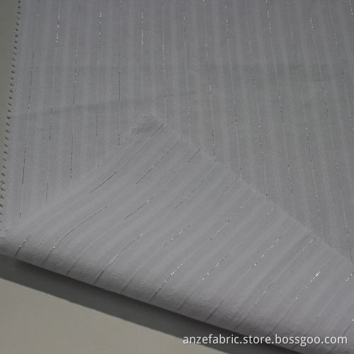 New fashion jacquard cotton leno fabric for dress